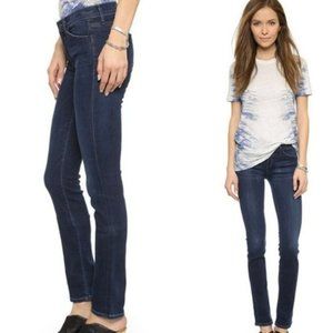 Goldsign Misfit Slim Straight Leg Blue Jeans, Size 26, Retail $350, NWT